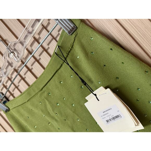 SANDRO Manray Crystal-Embellished Midi Skirt Sz 6 New with Tags - Picture 9 of 16